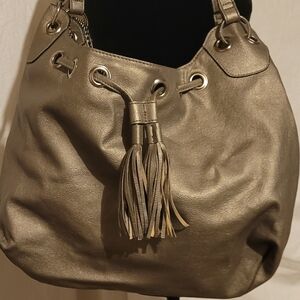 Bronze Large Hobo Style Bag